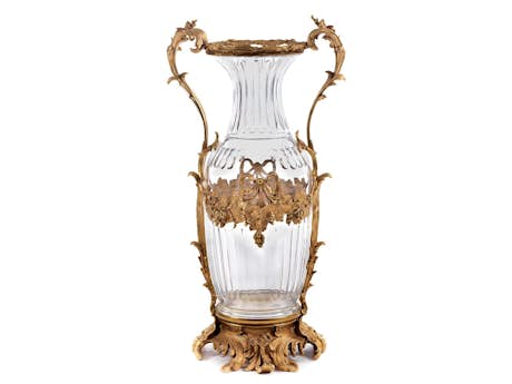 Sehr große Glasvase im Louis XV-Stil
